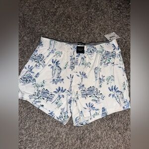 AEO Men’s American Eagle Scenic Slim Knit Ultra Soft Floral Boxer Short Sz M NWT